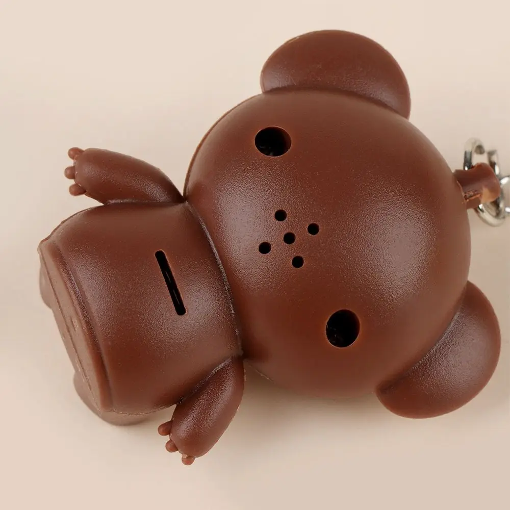 Симпатичный вокальный мини-фонарик брелок со светодиодной подсветкой