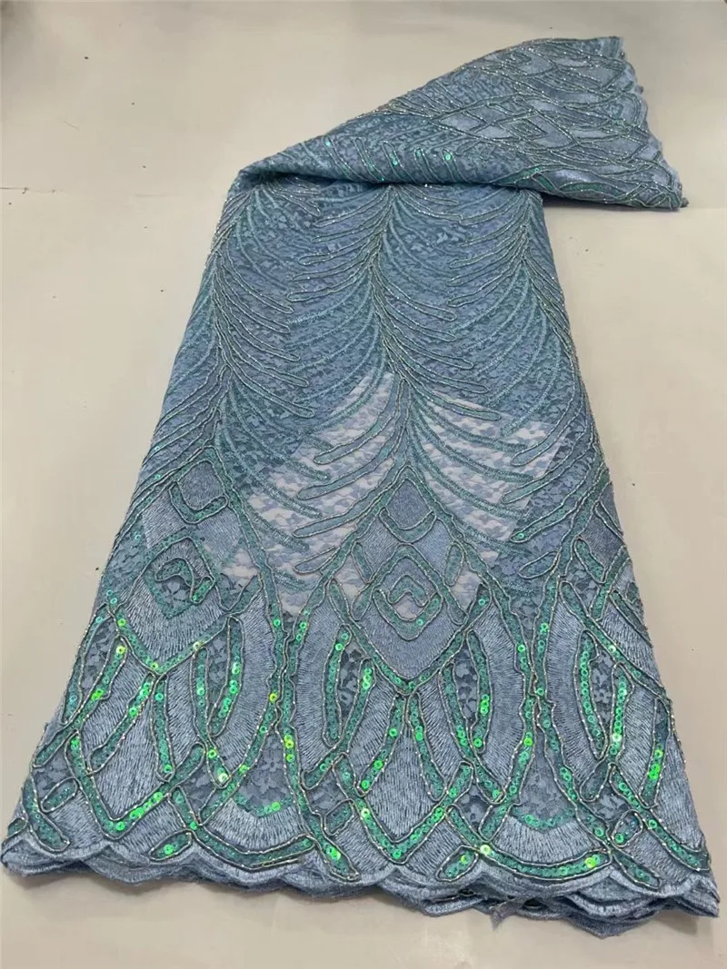 

Французская сетчатая кружевная ткань 2022 фототкань 5 ярдов нигерийский тюль ткань для платья африканская ткань DN47