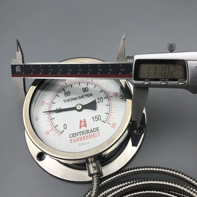 4-дюймовый капиллярный циферблат газовый гриль для барбекю манометр давления