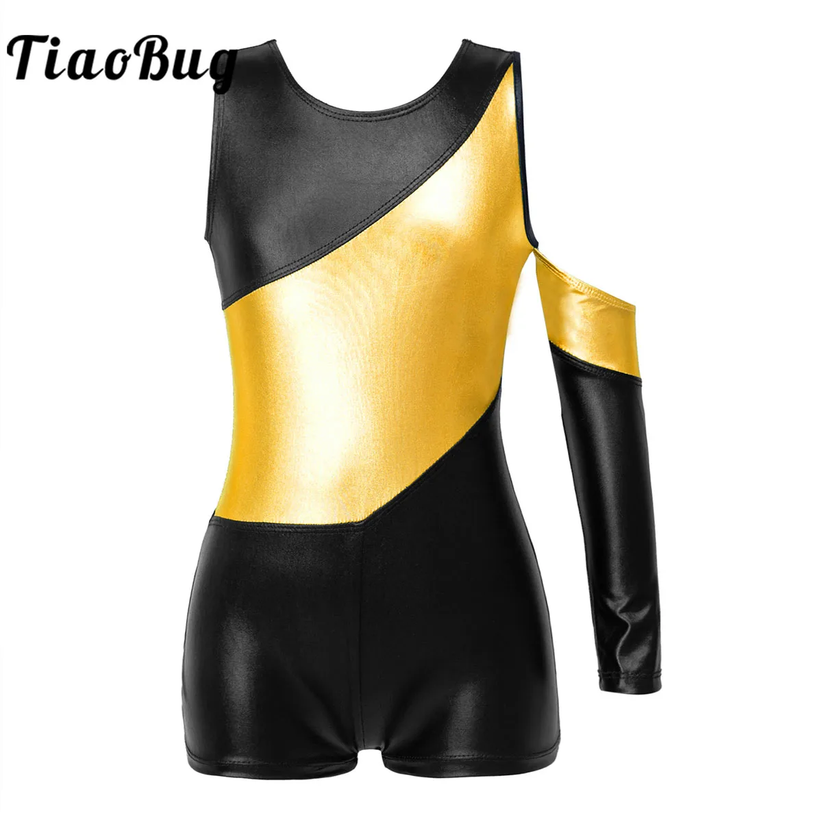 

Children Girls Long-Sleeved Ballet Suit bronzing Dance Body Ballet Body Leotard Gymnastics Leotard for Sports Gym Performance