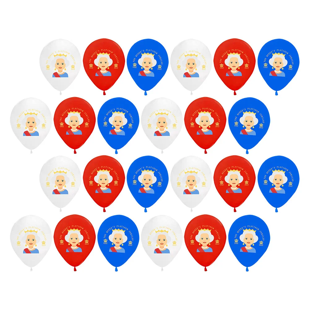 

40 Pcs 70th Platinum Jubilee Decorative Balloon Party Layout Balloons Latex Balloon