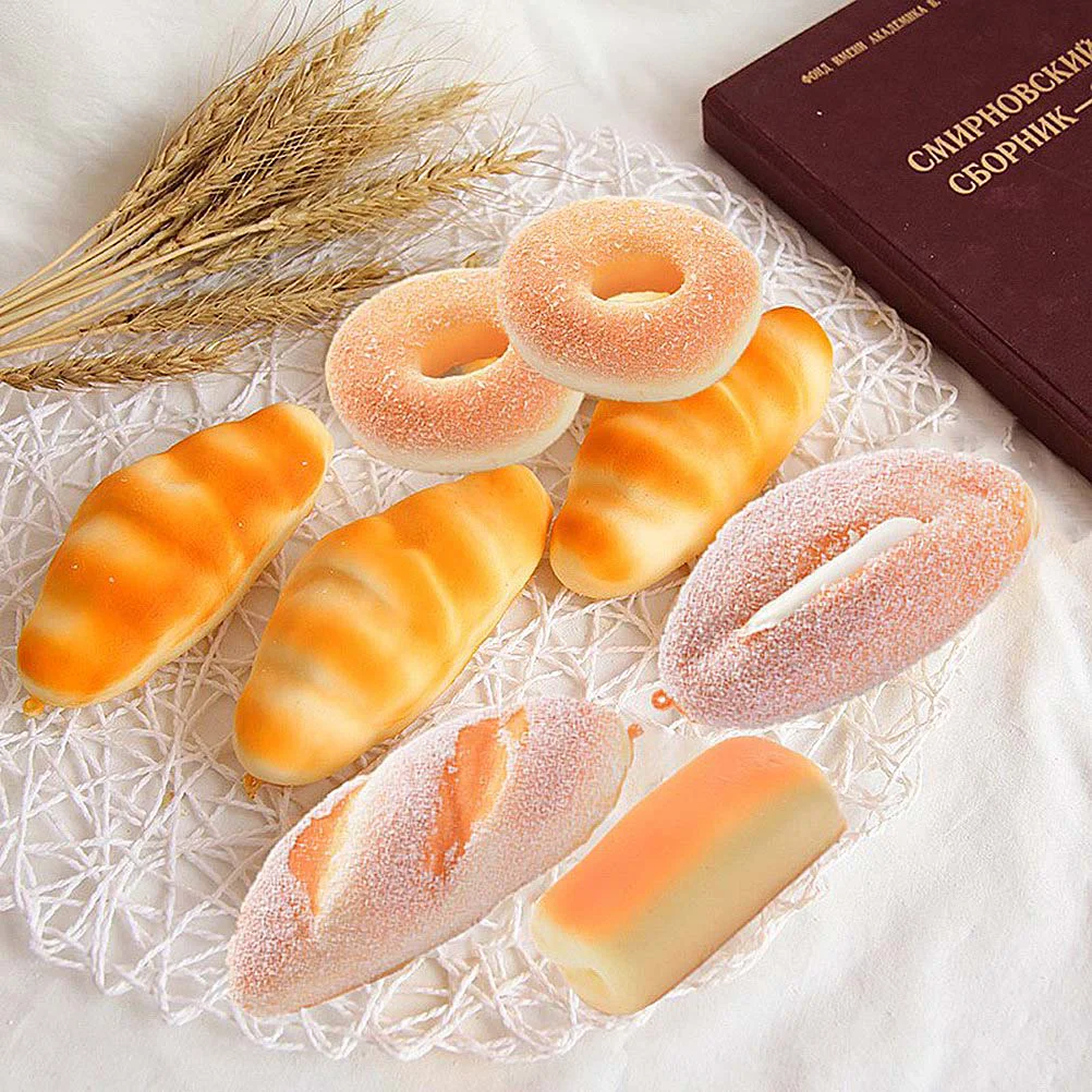 

Bread Fake Artificial Slow Model Cake Toys Play Realistic Toy Set Kitchen Pretend Kawaii Goodie Stuffers Pastries Simulation