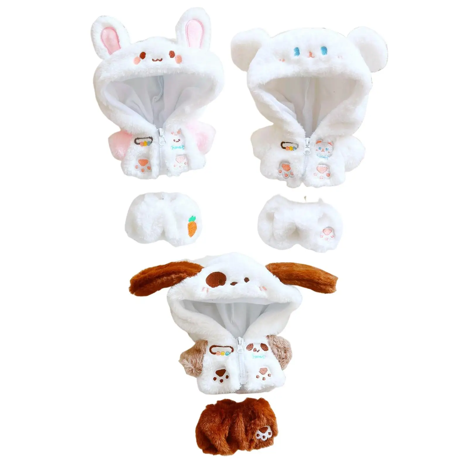 

Костюм для куклы на молнии, пальто и штаны, комплект одежды для куклы 20 см, Одежда для куклы