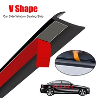 bdt v shape car rubber door side window filler weatherstrip for door trunk noise sound insulation car window seal strip stick