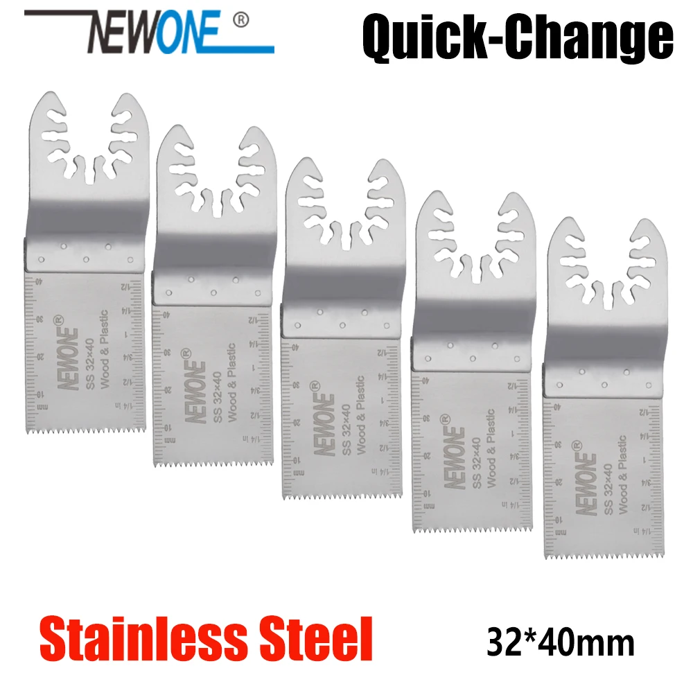 

NEWONE 32*40mm Stainless Steel Quick-change Saw Blades fit Power Oscillating Tools multi-function tool for Cutting Wood/plastic