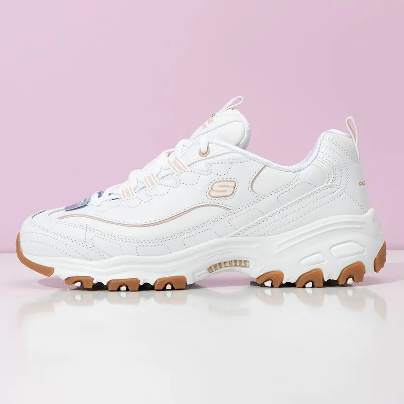 Skechers 149807-WHT Белые D'LITES 1.0 Женские кроссовки Panda на массивной платформе для повседневной ходьбы в стиле папиных кроссовок (art.: 3920dce640191) - 3920dce640191