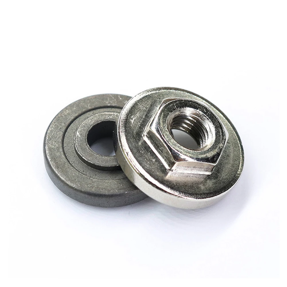 

Hexagon Nuts Pressure Plate Wrench Set Stainless Steel 10/8.5mm Locking Nuts For 100 Type Angle Grinder Power Tools Accessories