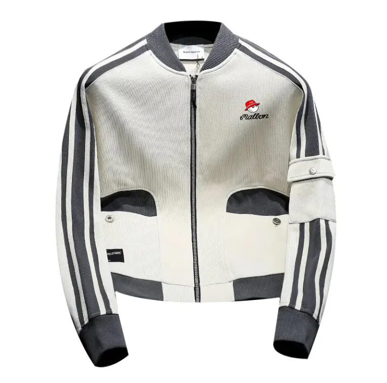 

2023 New Outdoor Golf Men's Baseball Jacket Spring Leisure Fashion Daily Brand Men's Golf Jacket Zipper Top