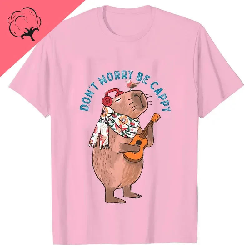 Женские футболки Не волнуйтесь будьте спокойствие милая футболка с мультяшным