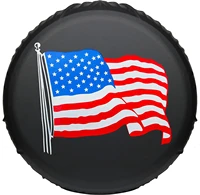 moonet pvc leather spare tire wheel cover american us flag for car truck suv camper universal fit rv jp fj hummer land rover ou