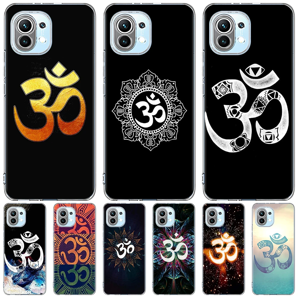 

Чехол для телефона Aum Om Yoga для Xiaomi Mi 11 Ultra 12 11T 10T 9T Pro Note 10 9 SE A2 CC9 8 Lite 10S, силиконовый прозрачный мягкий чехол