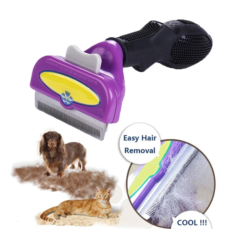 

Comfortable Dog Long Short Comb Gadget Creative Dog's Puppy Grooming Brushes Manual Pet Brush and Comb for Grooming and Shedding