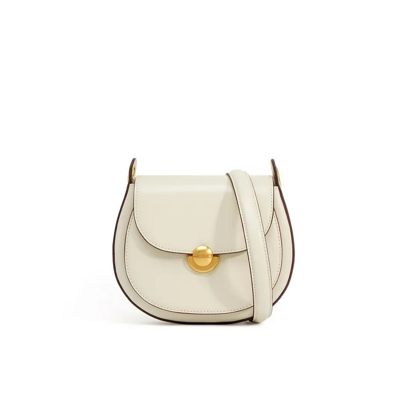 Женская сумка через плечо из воловьей кожи маленькая квадратная натуральной