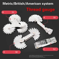5560 deg metric inch american system thread plug gauge gear tooth screw pitch gauges measuring carbon steel center measurement
