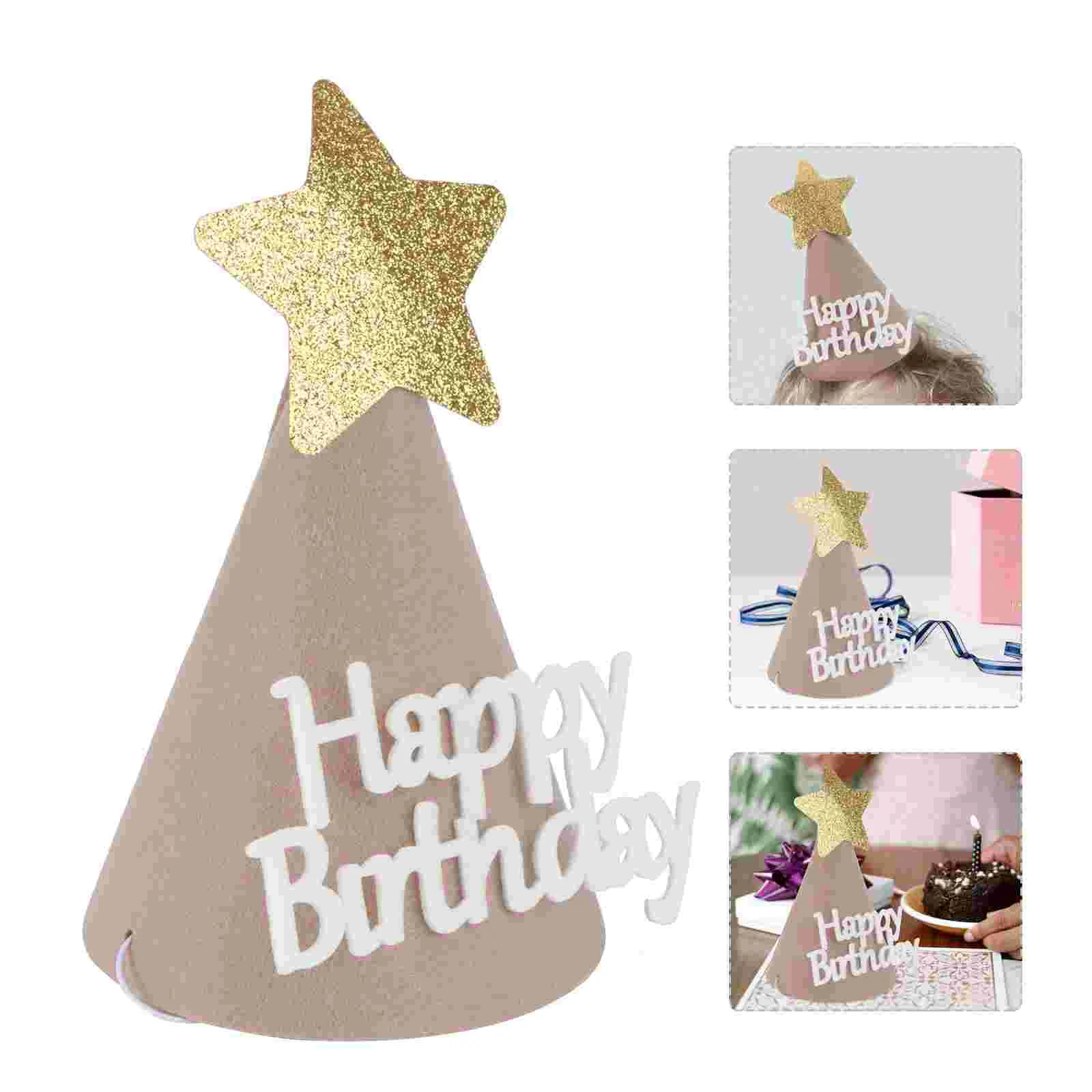 

Birthday Hat Party Christmas Cap Cone Baby Goodie Glitter Adorable Holiday Fillers Paper Hats Funny Toys Kids Creative Props
