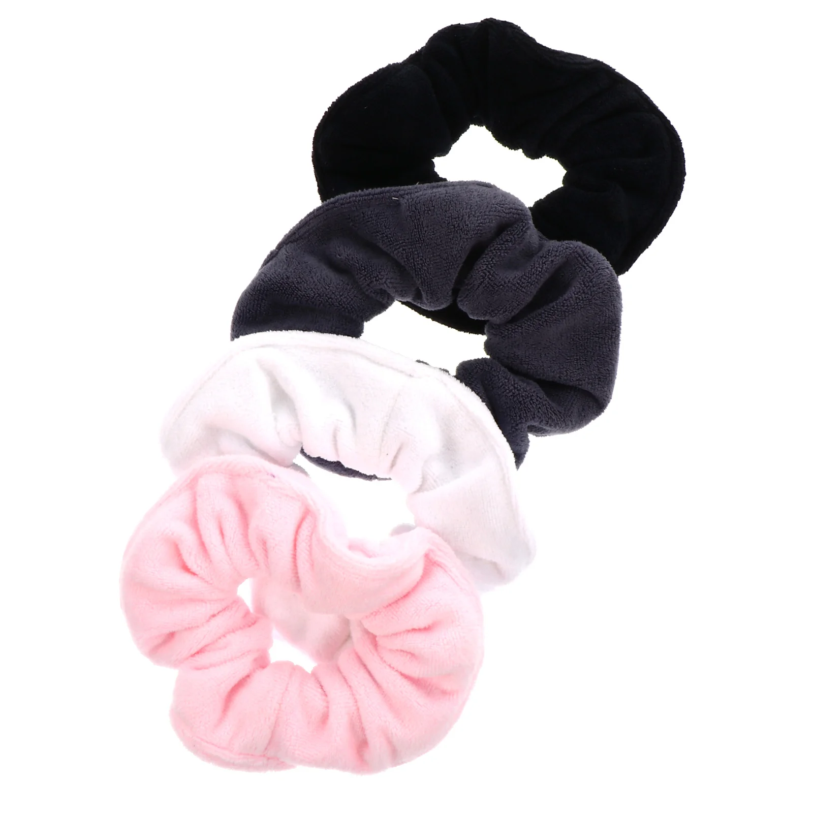 

4pcs Absorbent Plush Hair Rings Hair Ropes Fashion Ponytail Hair Scrunchies