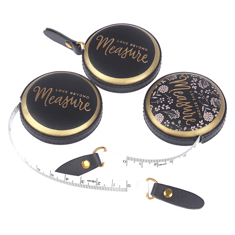 

1.5m/60in Portable Retractable Waist Measurement Ruler Mini Tape Nostalgia Measure Ruler Retro Sewing Centimeter Inch Roll Tape