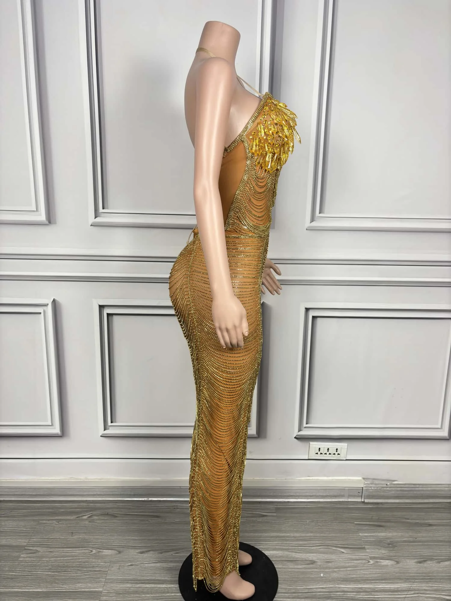 Женское роскошное бальное платье без бретелек с блестящими кристаллами и