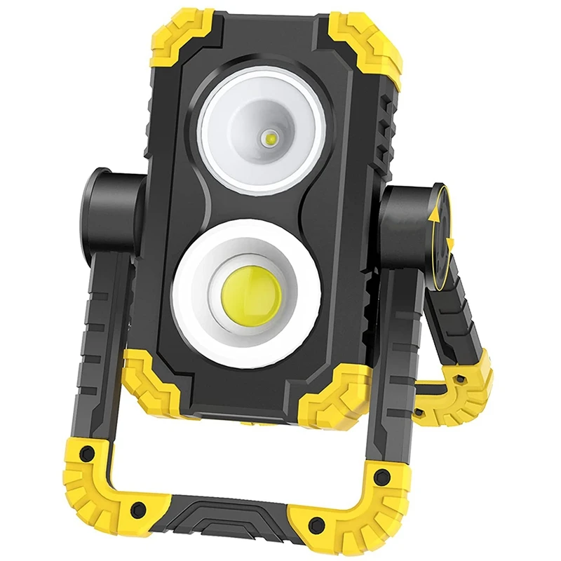 

Rechargeable Work Light, 3000 Lumen LED Work Light, 360 Degree Rotating Light IP65 Waterproof For Job Site Lighting
