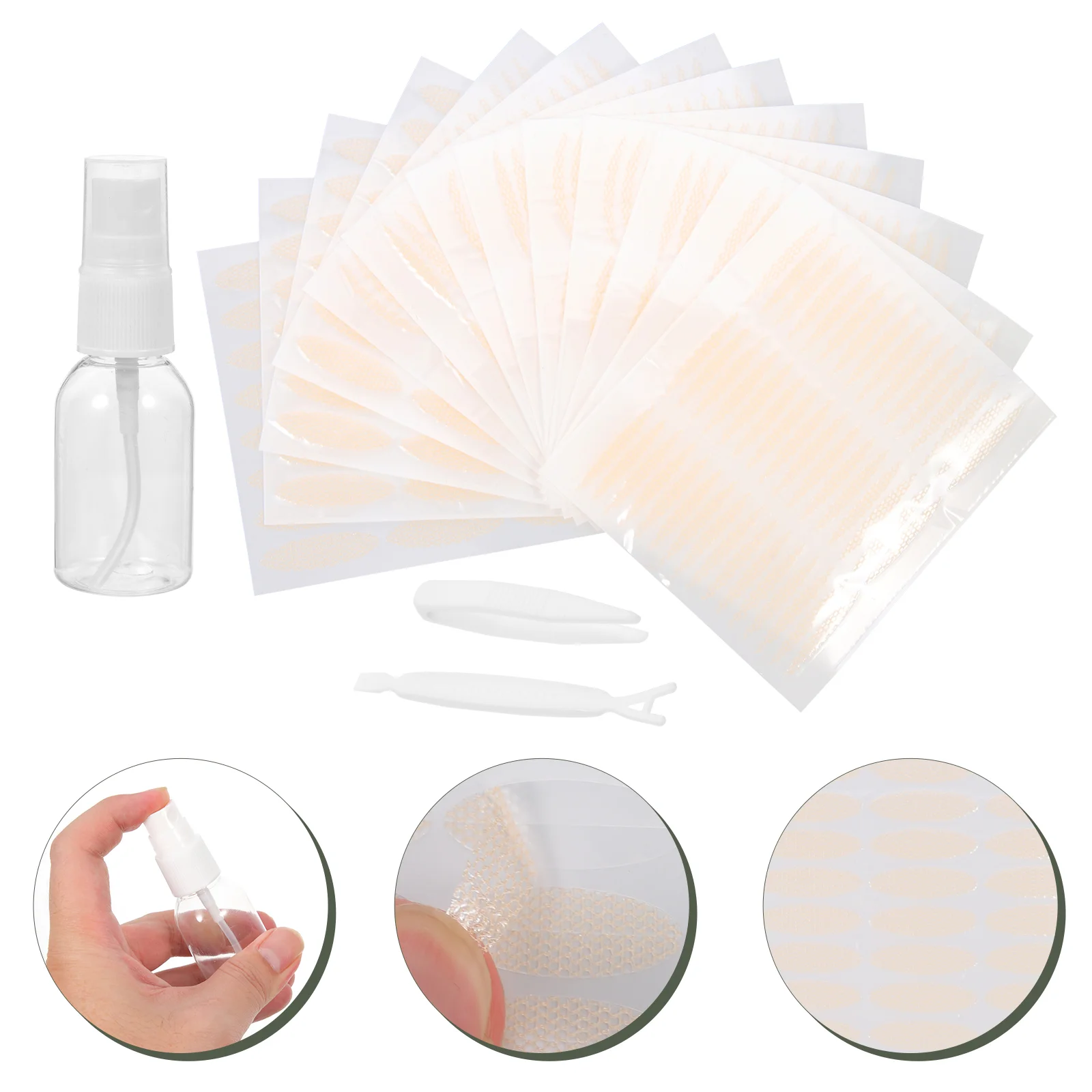 

3 sets of Double Eyelid Strips Makeup Supplies Eyelid Lifter Strips for Girls