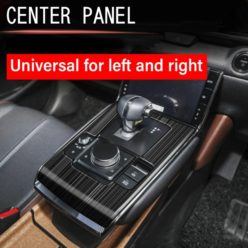 

Car Glossy Black Central Gear Shift Panel Control Panel Decal Interior Modification For Mazda MX30 MX-30 2022+