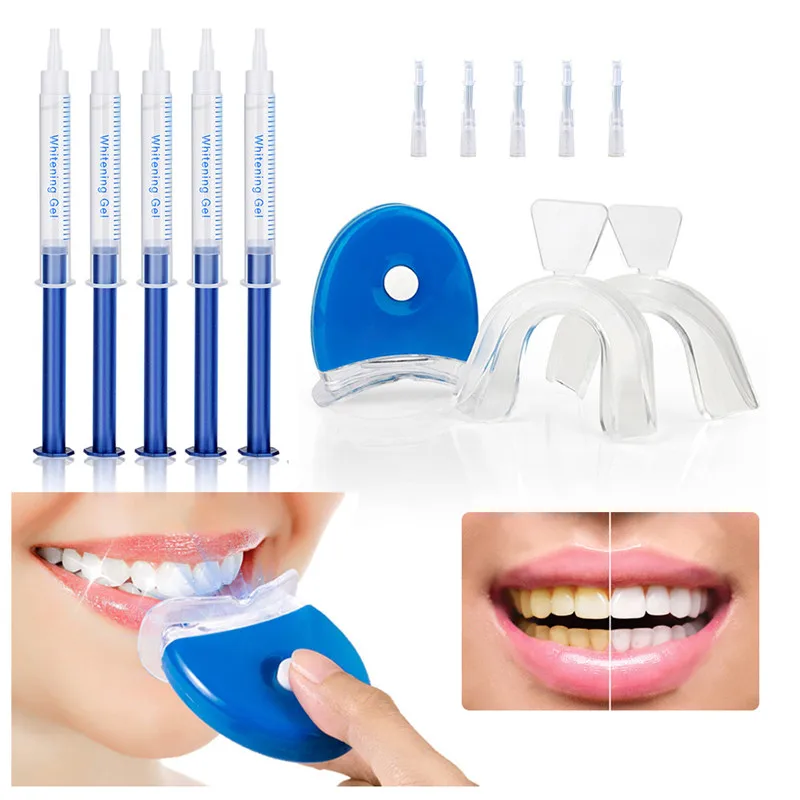 Teeth Brightening Needle Gel Brightening Teeth Whitening Set 44% Peroxide Dental Bleaching System Home Oral Hygiene Care Kit