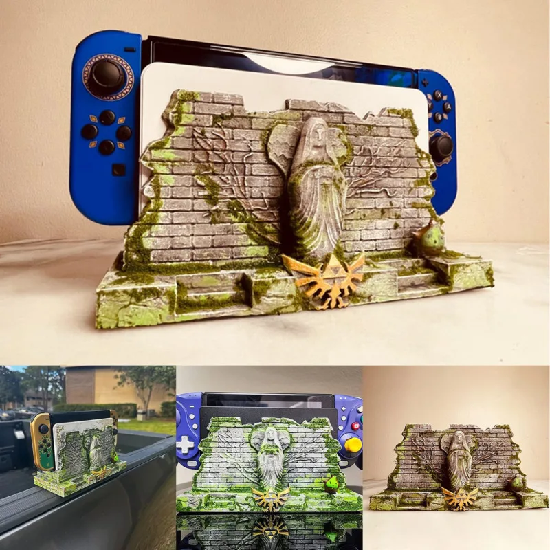 

Zeldas Kingdom Tears Storage Base Stand Game Console Storage Rack Sculpture Decoration Toy Statue Game Machine Accessories Gift