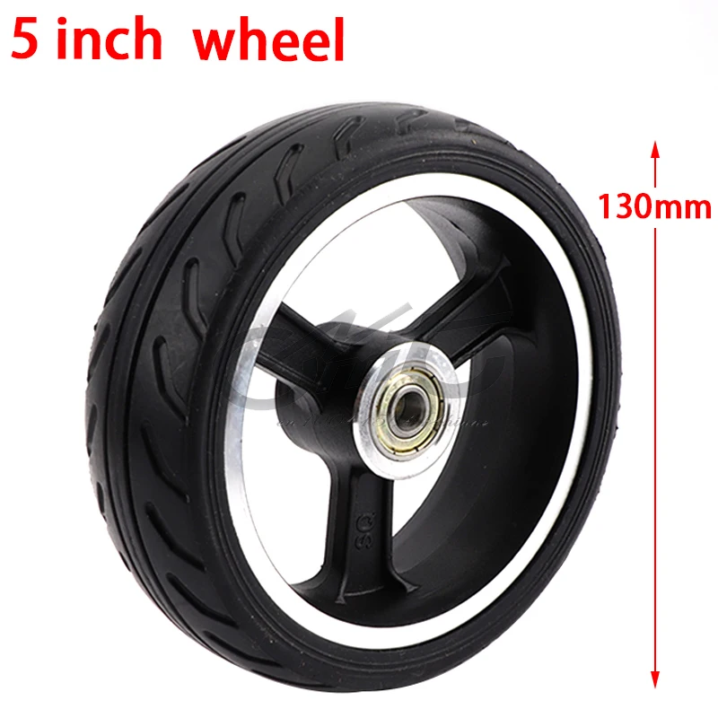 

High-quality Solid wheels 5 inch Fast wheel F0,jackhot,Nes carbon fiber scooter solid tire with alloy rim