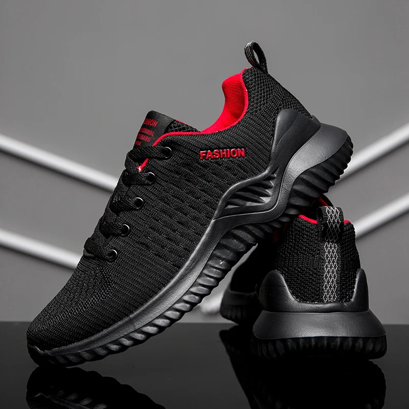 

Fashion Men Sport Shoes Lightweight Men Sneakers Outdoor Breathable Mesh Running Shoes Comfortable Lace-up Casual Male Sneakers