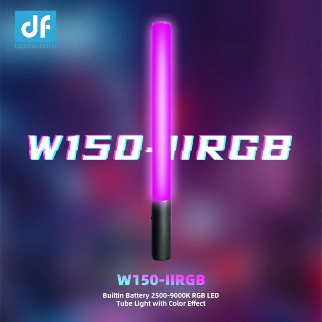 

DF W150-IIRGB Builtin Battery 2500-9000K RGB LED Tube Light with Color Effect