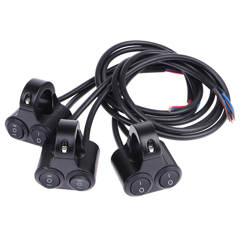 

Motorcycle Handlebar Control Switch Dual Button Control Headlight Flasher Switch