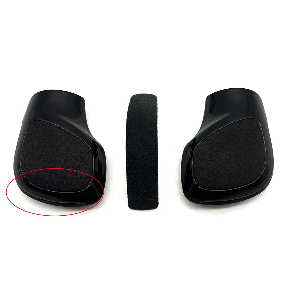 Черная Хромированная ручка переключения передач из замши боковая крышка DSG