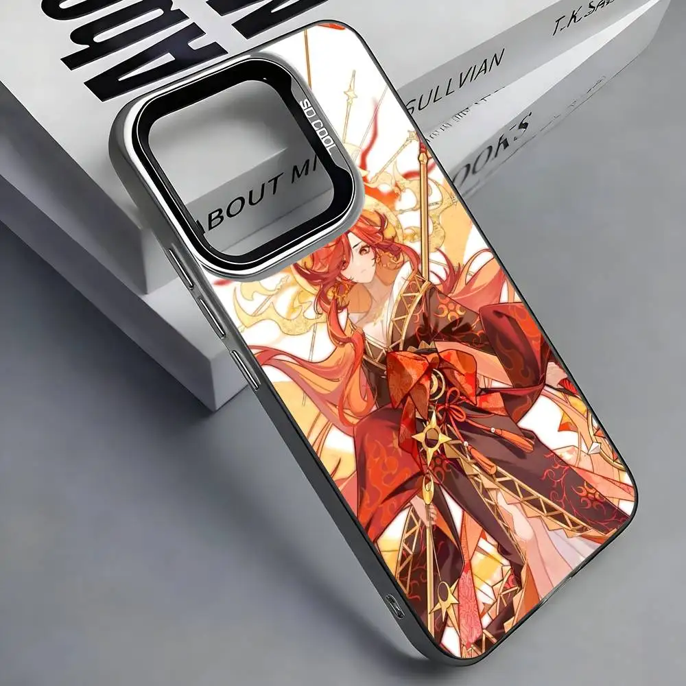 Чехол для телефона G-Genshin M-Mavuika I-Impact для iPhone 17, 16, 15, 14, 13, 12, 11 Plus, Pro Max, цветной серебристый чехол для телефона (art.: 3920dbaada2ec) - 3920dbaada2ec