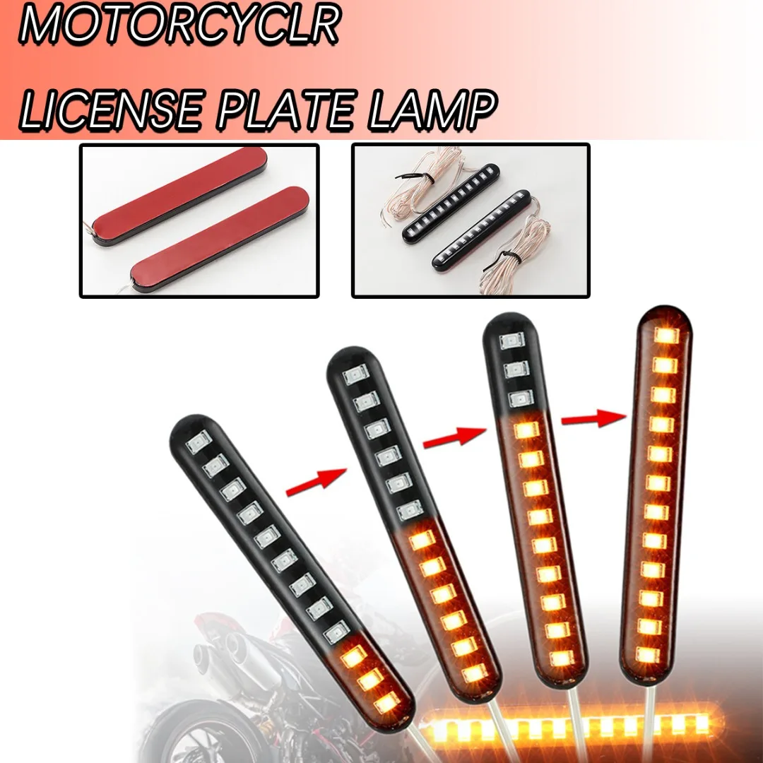 

1 шт., 12 В, поворотник для мотоцикла, 3000 К, 12 светодиодов