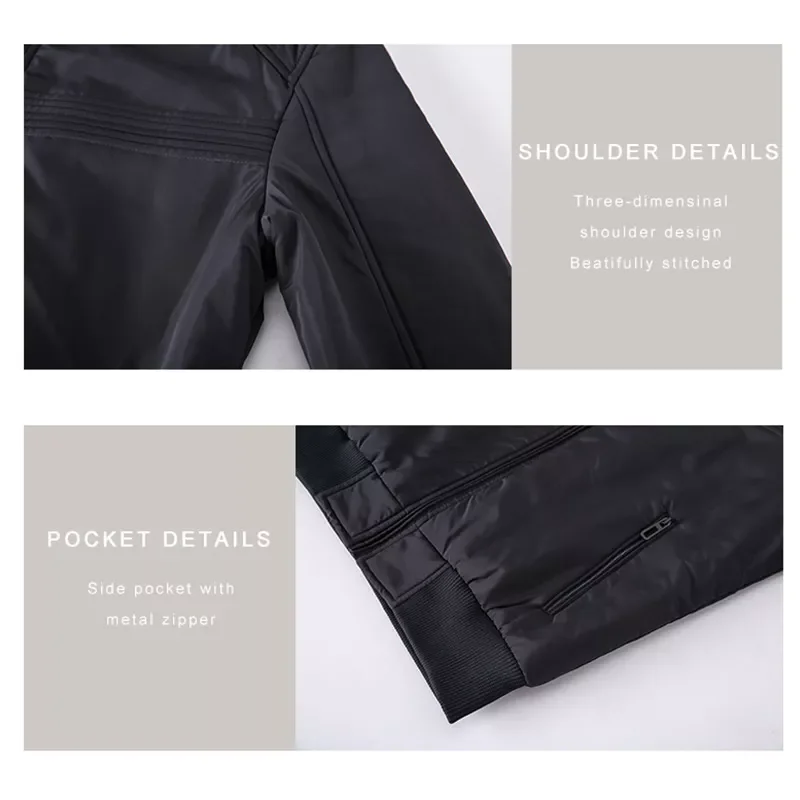 Collar Coats Outerwear Thicken Warm Cargo Military Pilot Male Windproof Parkas Mens Bomber Jackets Fashion Stand