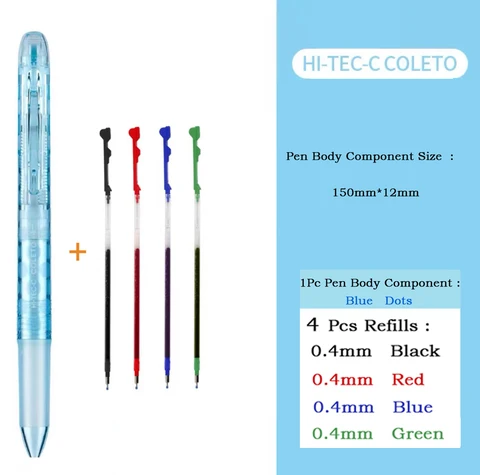 Многофункциональные модульные гелевые ручки Pilot Coleto 4/5, пустые разноцветные гелевые ручки 0,4 мм, заправка 0,5 мм, механический карандаш