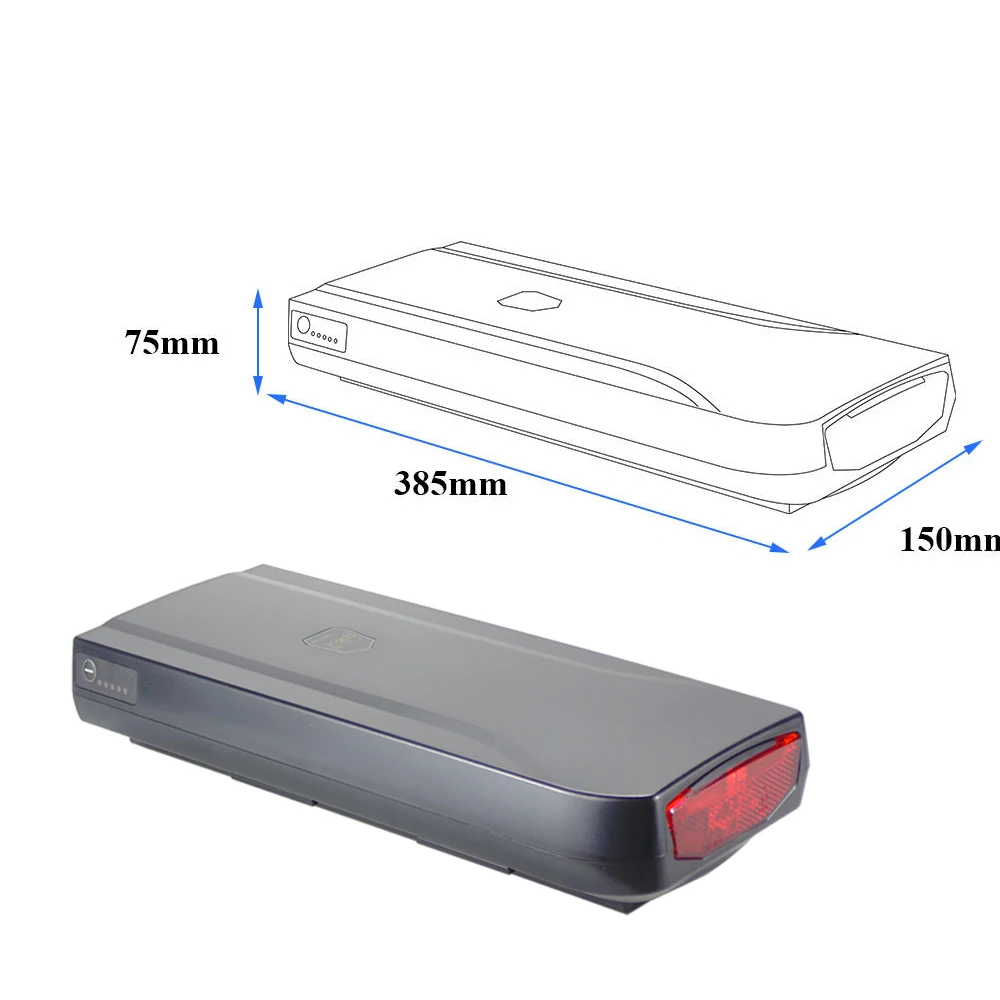 Фото Аккумулятор для электровелосипеда Arcade cycles JCEB360-1136V Rear Pack 10.4ah 11.6ah для Phylion XH370-13J Wall-ES №5