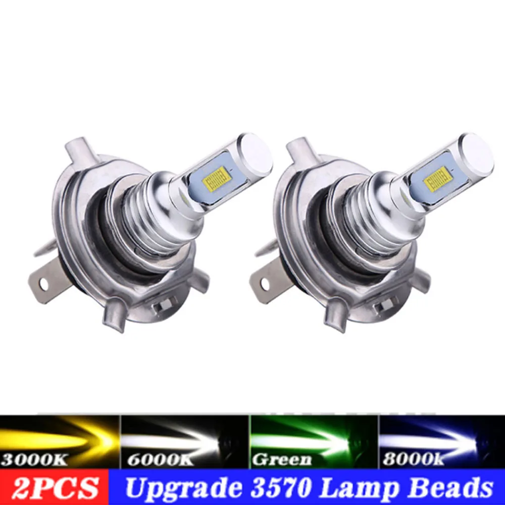 

2Pcs H4 H7 H11 9005 9006 H27 880 CSP H1 H3 Car Auto Motocycle LED Turbo Car Headlight Bulbs Hi-Lo Beam Moto 6000K 8000K 4300K