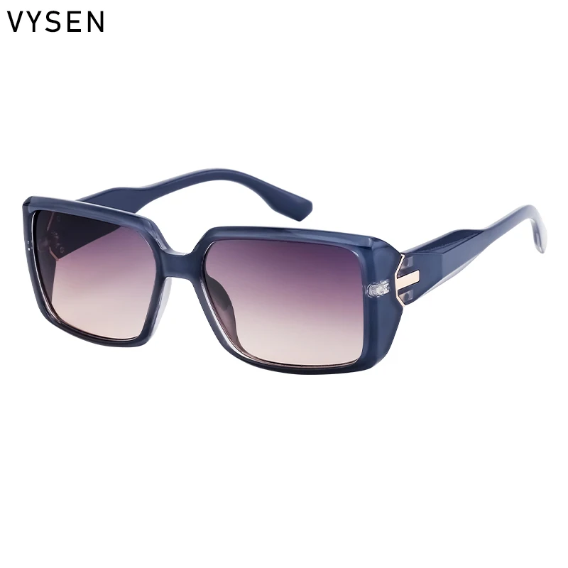 Солнцезащитные очки в прямоугольной оправе UV400 для мужчин и женщин оверсайз