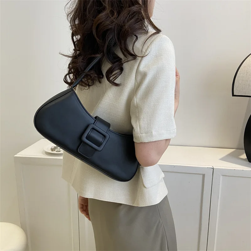 Women's 2023 New Niche Texture French Stick Retro Underarm All-Match One-Shoulder Horizontal Women's Bag
