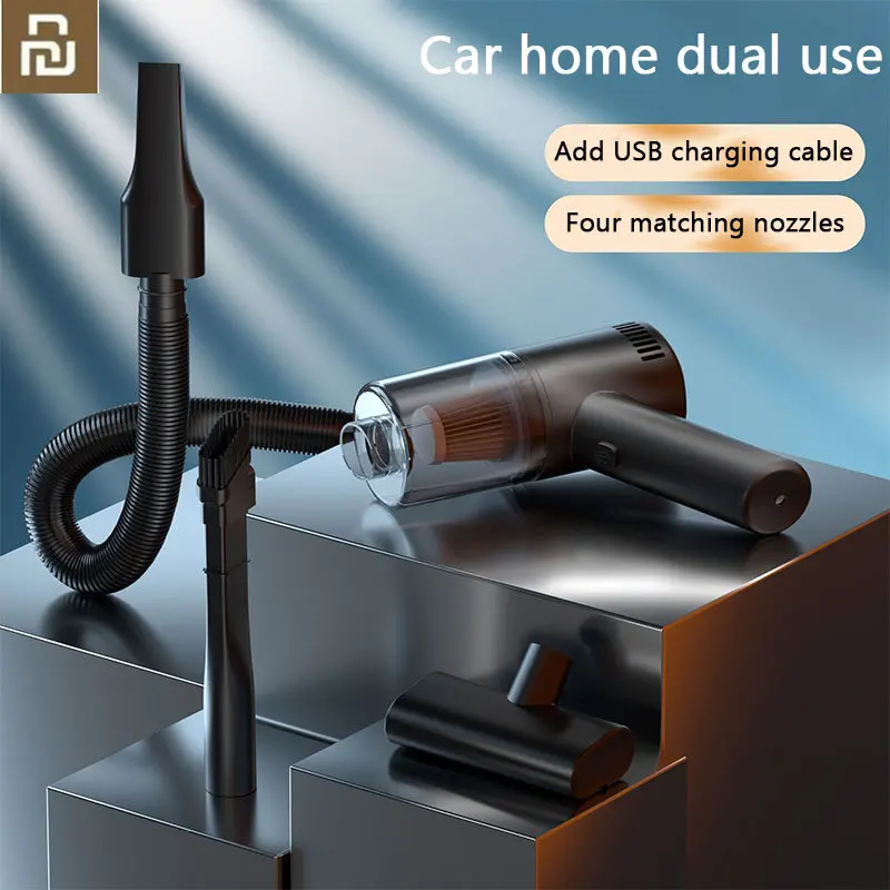 

Беспроводной автомобильный пылесос YOUPIN, беспроводной ручной автоматический пылесос для дома и двойного использования, мини-пылесос со вст...