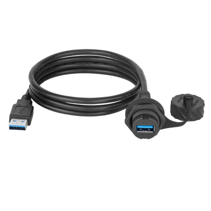 

USB 2.0 3.0 Розетка между мужчинами и женщинами Удлинительный кабель IP67 Водонепроницаемый соединительный шнур для монтажа на 1