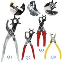 2mm universal new leather holes punch pliers tool heavy duty revolving belt hand pliers eyelet use for leather paper plastic