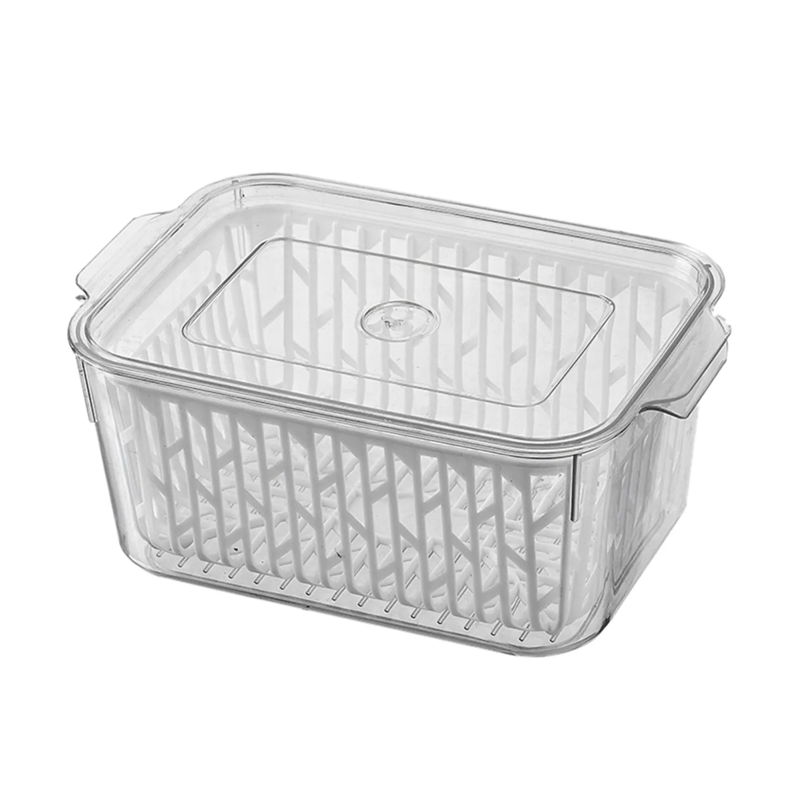 

Refrigerator Storage Box Vegetable And Fruit Draining Fresh Keeping Box Food Grade Sealed Storage Box Egg Storage Laundry for
