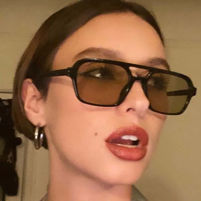 

Квадратные Винтажные Солнцезащитные очки, женские брендовые дизайнерские солнцезащитные очки в стиле ретро, женские модные зеркальные очк...