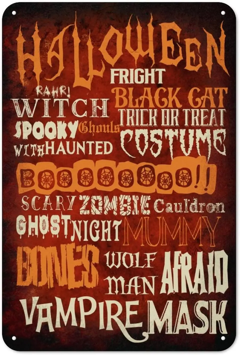 Хэллоуин Цитата Syng Metl Sgn Ghost Hunt Tn 128n Нержавеющая устойчивая к ржавчине Wndproof Chc Wll Plque