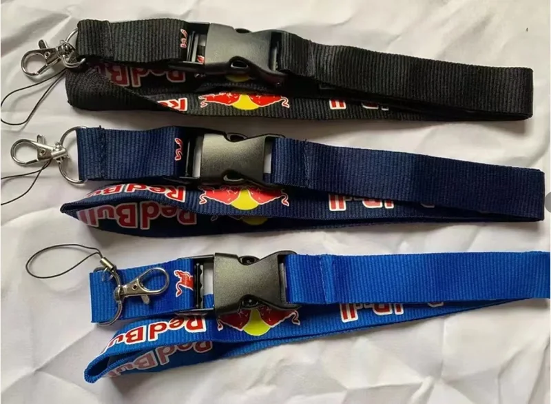 

Wholesale all kinds of mobile phone lanyards, keychain lanyards, neck lanyards, camera lanyards, USB lanyards for Red Bull.