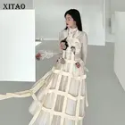 XITAO платье ручной работы с объемными цветами, комбинированное украшение, модные, новые, женские, GWJ3019