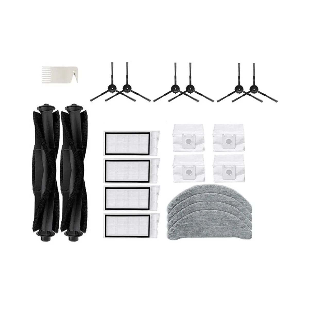 

Набор аксессуаров для пылесоса Eve Plus, основная боковая щетка, моющийся фильтр НЕРА, тряпочка, мешок для пыли, запчасти, 21 шт.