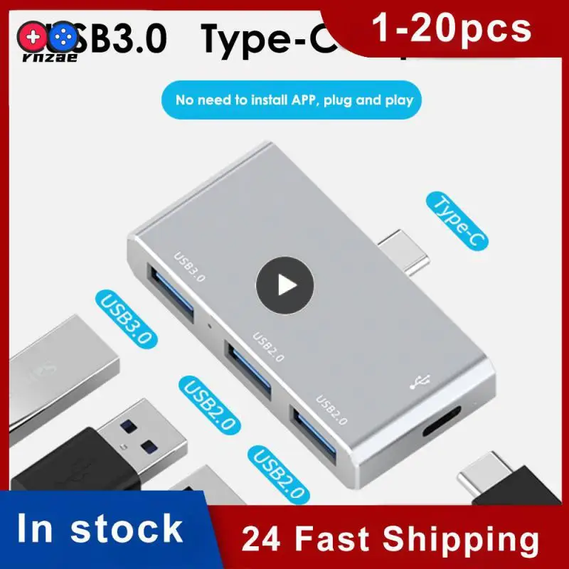 

Usb2.0/usb3.0 Multi-extender High Speed Pd 60w Charging Usb Hub 4 Port 4 In 1 Usb-c Hub Expansion Dock For Pc Computer Laptop